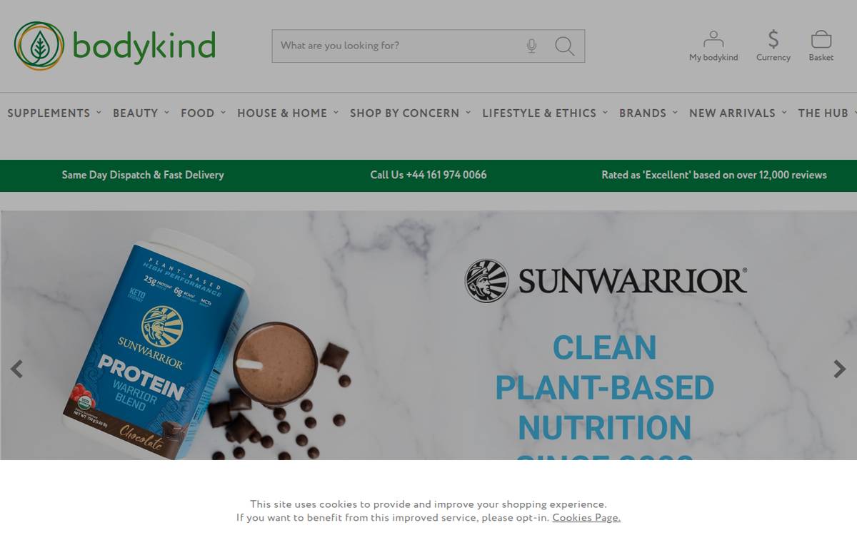 Homepage of Bodykind (bodykind.com) -- Maad House brand review