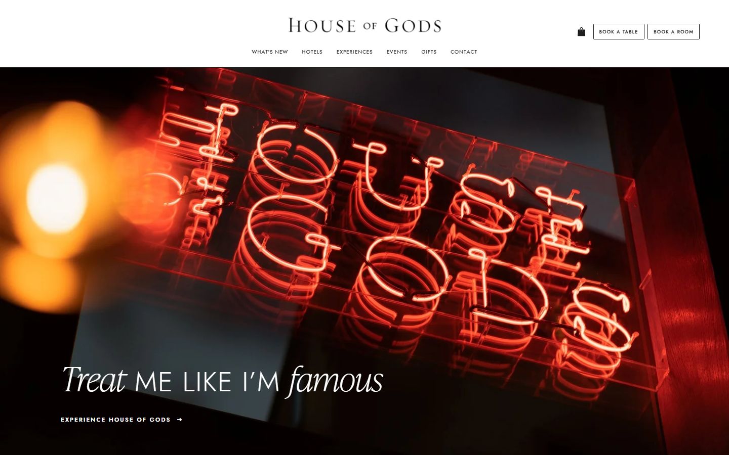 Homepage of House of Gods (houseofgods.com) -- Maad House brand review