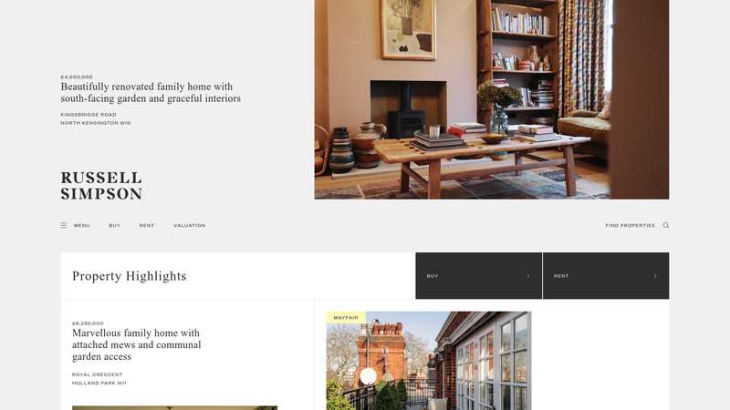 Homepage of Russell Simpson (russellsimpson.co.uk) -- Maad House brand review