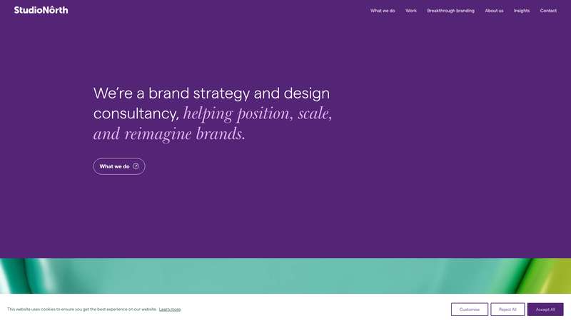 Homepage of Studio North (studionorth.co.uk) -- Maad House brand review