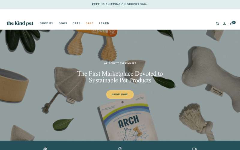 Homepage of The Kind Pet (thekindpet.com) -- Maad House brand review